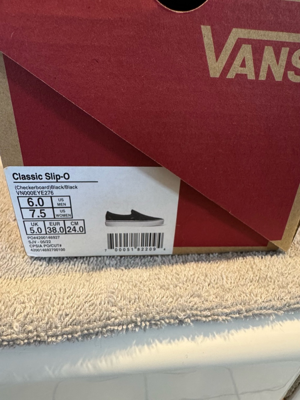 Vans Classic Slip-On - Black Checkerboard